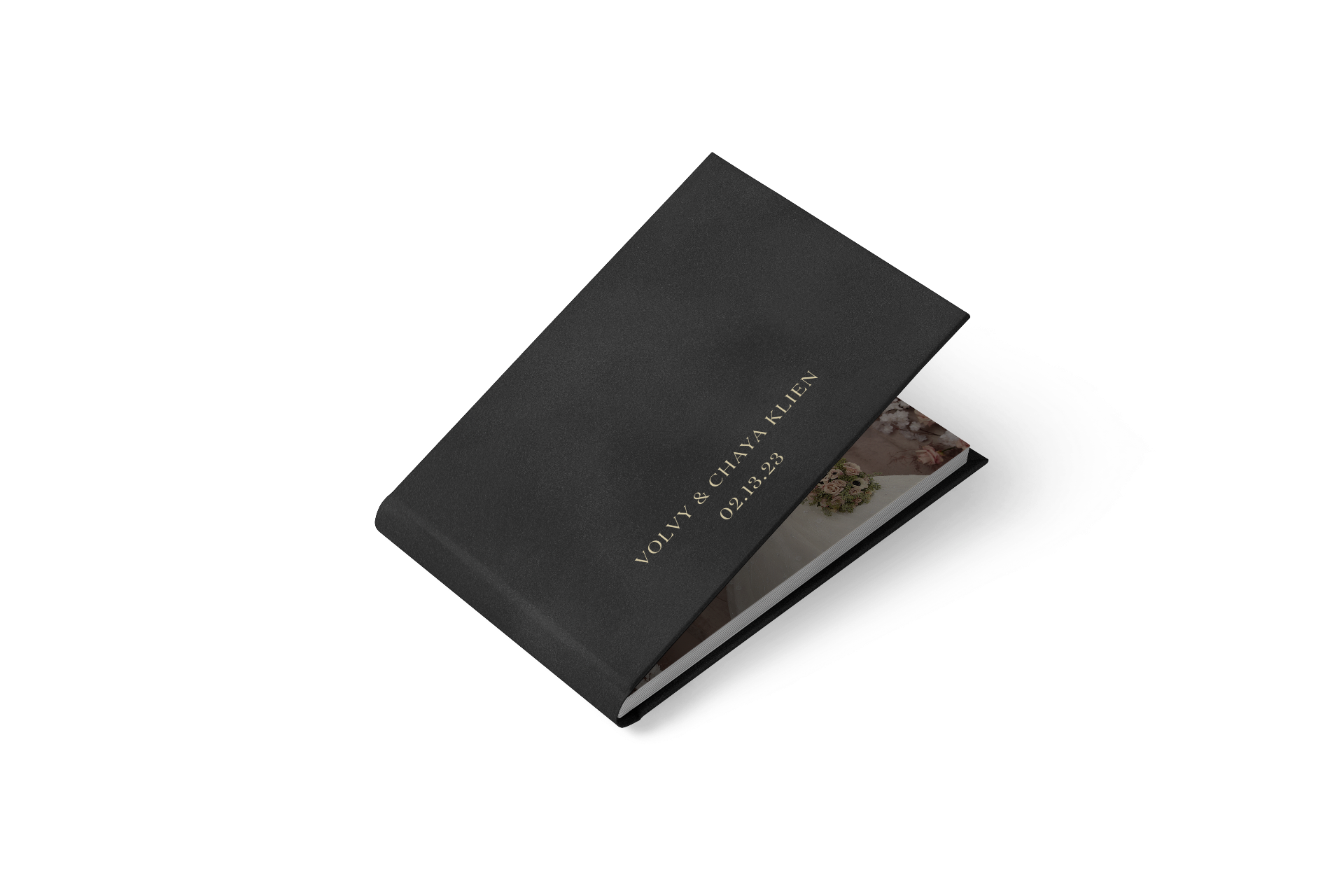 Crown & Canvas signature photo album with personalized cover
